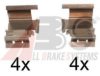 A.B.S. 1298Q Accessory Kit, disc brake pads
